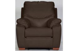 Collection Sorrento Leather Recliner Chair - Chocolate